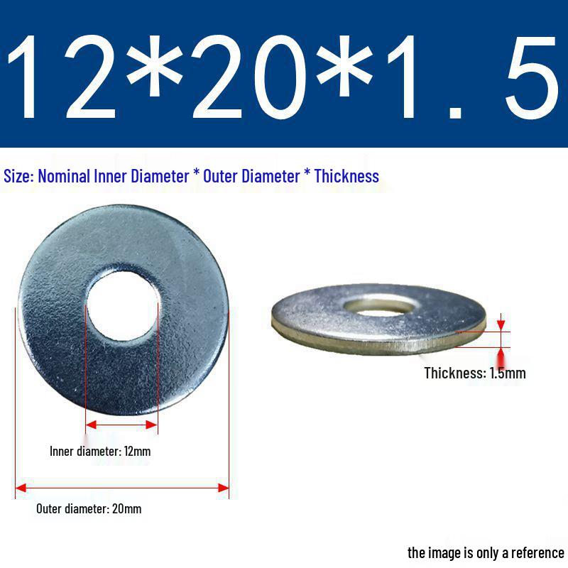 Galvanized Flat Metal Washer Spacer M3-M60