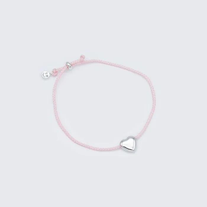 Simply Heart Color Knot Bracelet