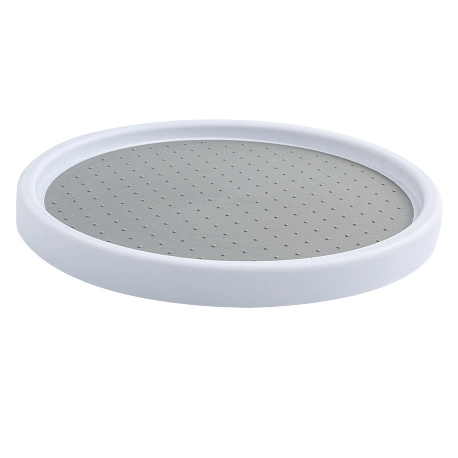 

Вращающийся кухонный органайзер для специй Многофункциональный, с высокой грузоподъемностью, Белый серый Круглая вращающаяся полка для специй для