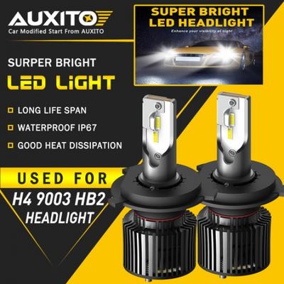 H4 9003 LED Headlight Bulbs High Low Beam White for Mini Nissan VW EA