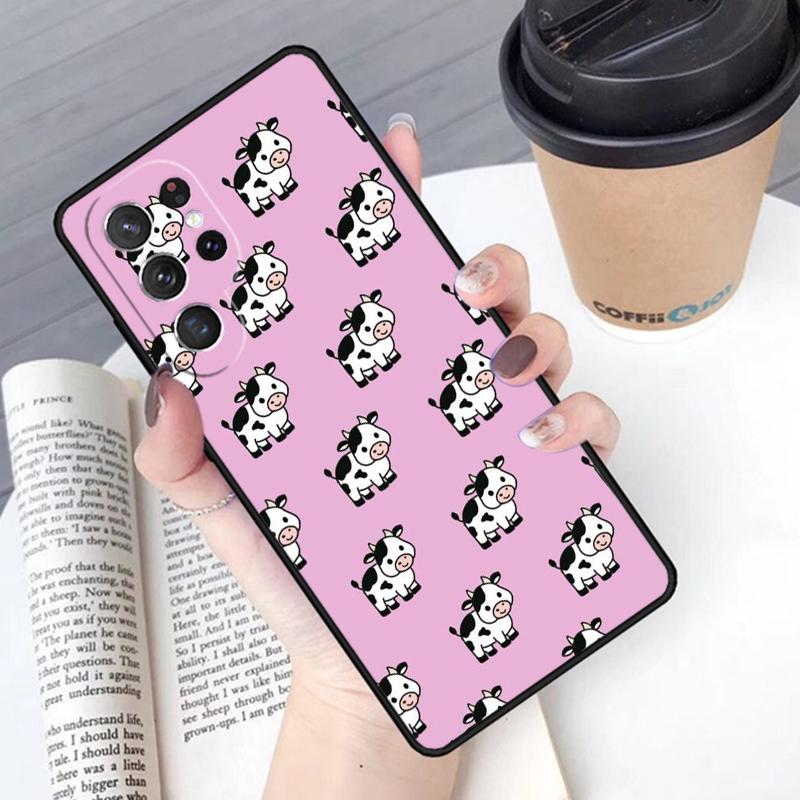 Dairy Cattle Cow Speckle phone case Cover For Samsung Galaxy S24 S25 Ultra S21 S22 Ultra S10E Note 10 Plus Note 20 FE S23
