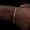 Hip Hop Men Thin Snake Chain Bracelet Retro Gold Color Stainless Steel Jewelry Fashion Outfit Accessories Gift