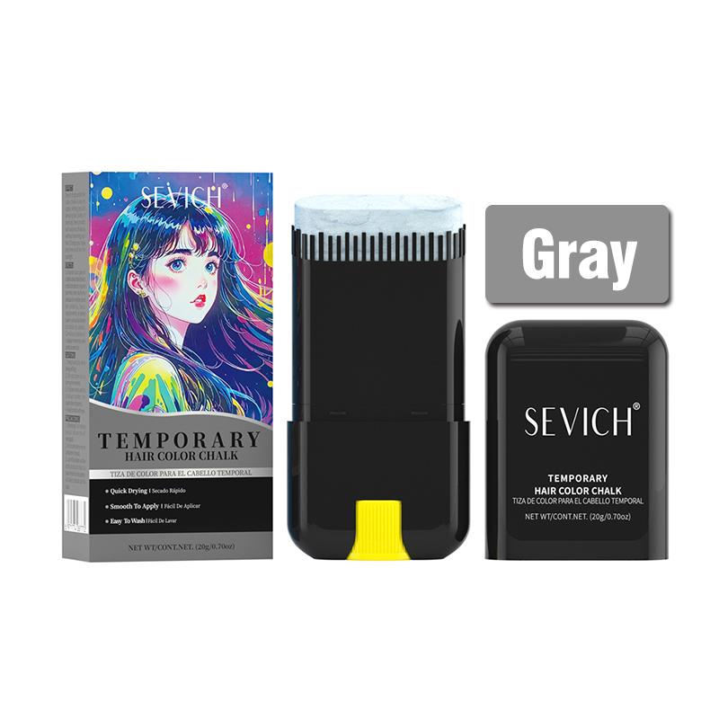 Bâton de coloration temporaire pour cheveux SEVICH Fashion DIY Crayon de coloration capillaire à usage unique et longue durée Craie de couleur pour cheveux Cire colorante pour cheveux Cire coiffante 20G