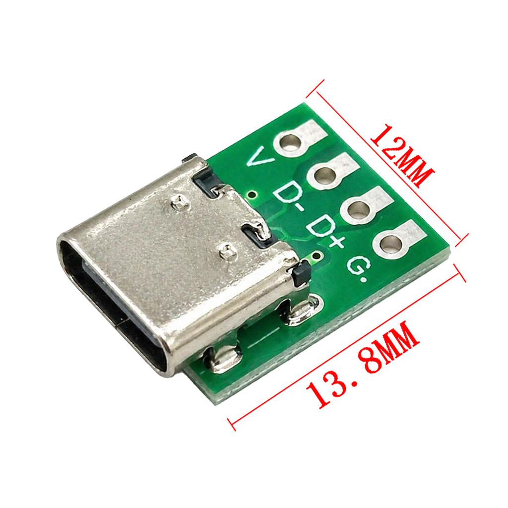 1-11 Stück USB Typ-C Stecker Buchse Buchsen Adapter Für Test Datenleitung Kabel Reparatur Übertragungsplatine Für Kabeladapter Prüfung