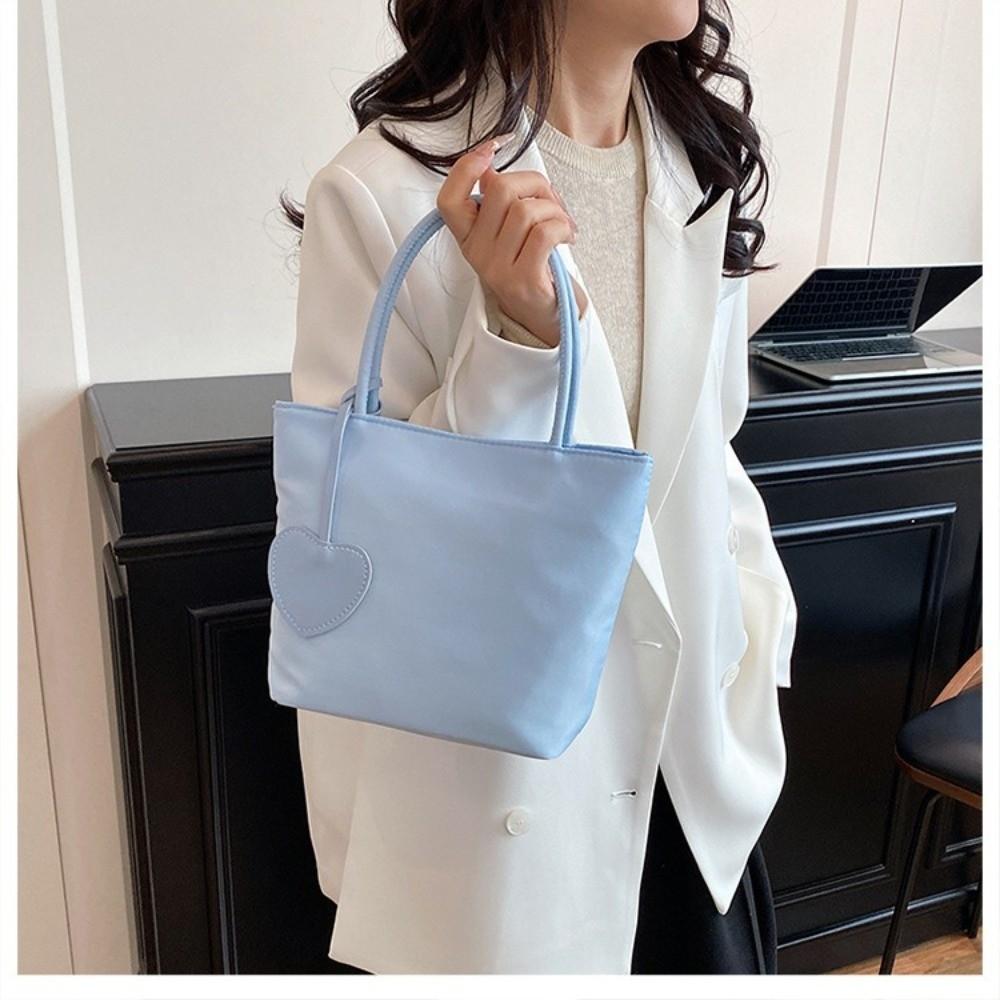 New Macaron Color Mini Tote Bag Mini All-match Design Shoulder Bag Lightweight Women's Handbag Casual