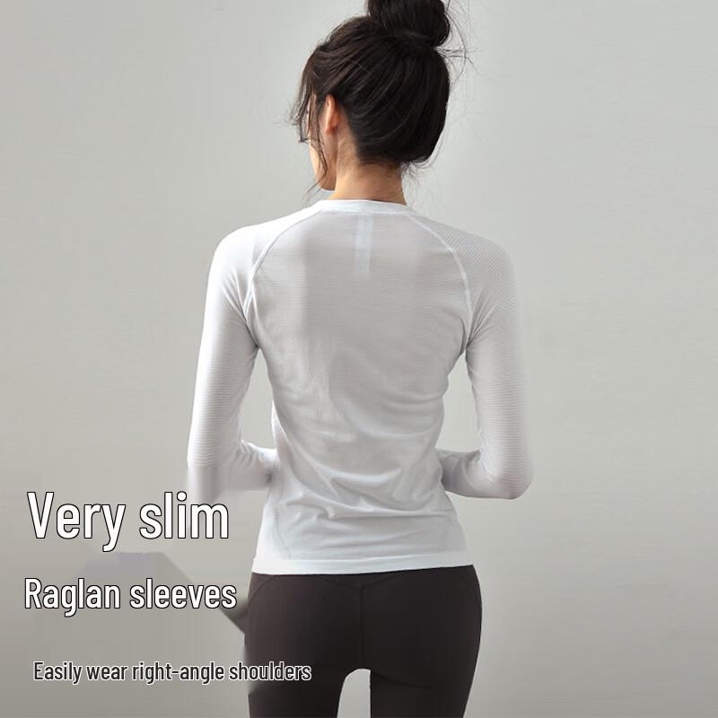 Women's Slim Fit High-Elastic Quick-Dry Long Sleeve Yoga & Fitness Top