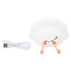 Night Light 3 Level Brightness USB Rechargeable White Warm Cute Soft Night Lamp for Bedroom Desktop Decoration