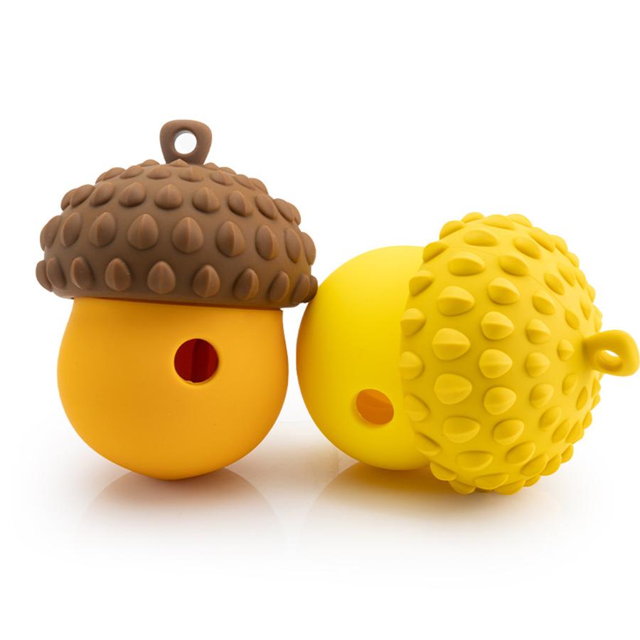 Dog Toys Leaking Food Ball Interactive Slow Feeder Puzzle Toy Pinecone Chew Teeth JUEeaning Pet Supplies for Dogs