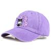 Kuromi Baseball Cap Adult A-Z Letter Washed Denim Sun Hat Woman Girls Cap Cartoon Outdoor Sport Sunbonnet Retro Headgear Gift