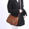Women's Bag Retro Large Capacity Shoulder Bag Multi-Layer Crossbody Bag Soft Leather Mother Bag