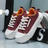 Canvas shoes men's summer new casual men's shoes 2025 youth low-top thick baseplate shoes fashion versatile trendy shoes men