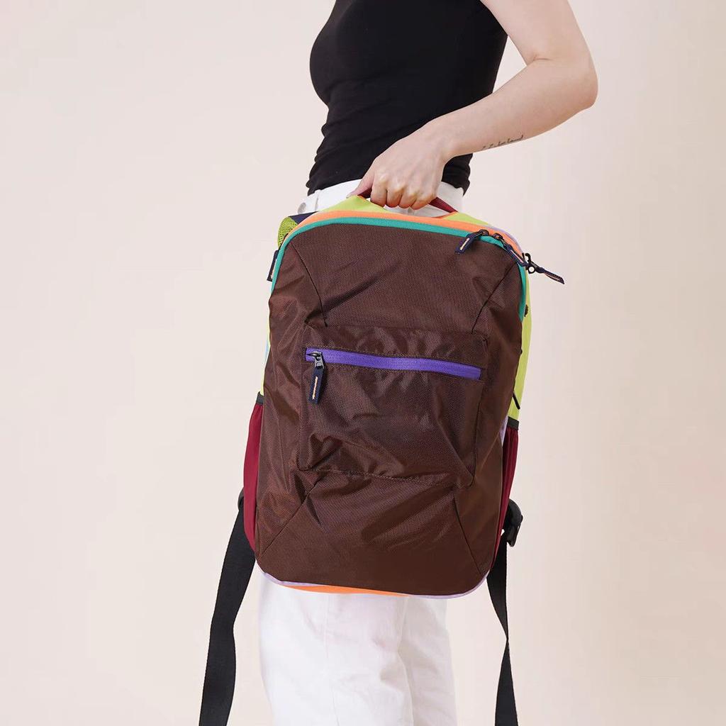 Schoolbag Large Capacity Travel Backpack Men's and Women's Lightweight Outdoor Lightweight Anti-splashing Dopamine Wind Luggage Bag Backpack