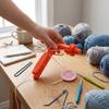 Portable 3-in-1 Crochet Crochet Holder Plastic Effectively Yarn Crochet Helper Ergonomic Handle Hook Grip Yarn Knitting
