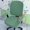 2Pcs/Set Office Resist Water Chair Cover Solid Computer Chair Cover Stretch Armchair Seat Case