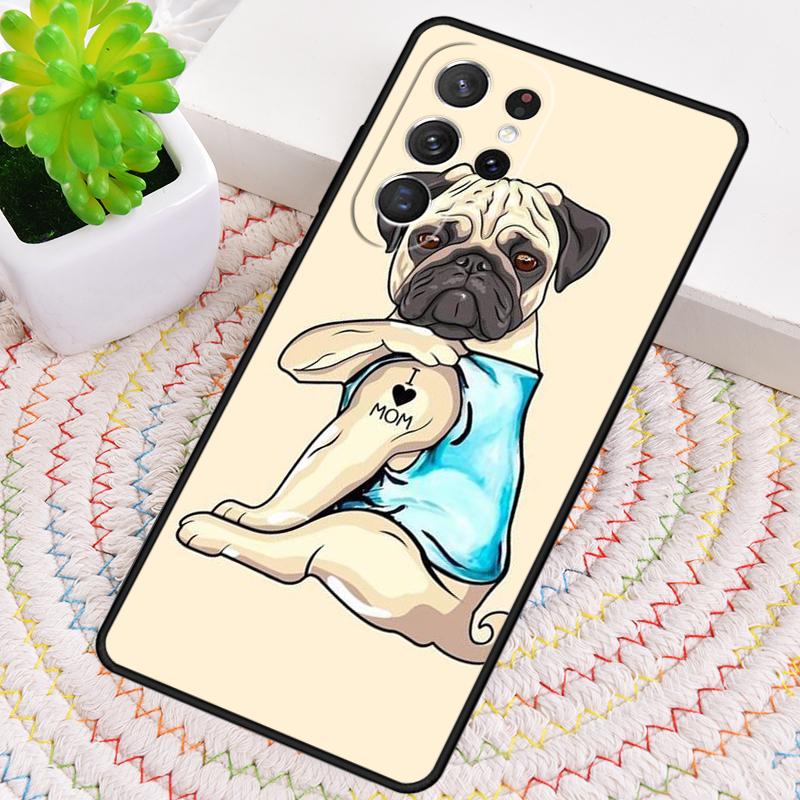 Angel Pug Phone Case for Samsung Galaxy Note 10 Pro S26 Ultra S23 S24 FE S25 S21 S22 PLUS Shockproof Cove