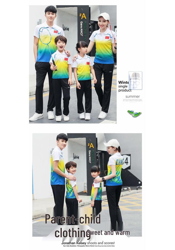 Unisex Summer Sportswear: Short Sleeve Long Pants for Martial Arts & Sports Events, Team Uniforms, National Costume Customization