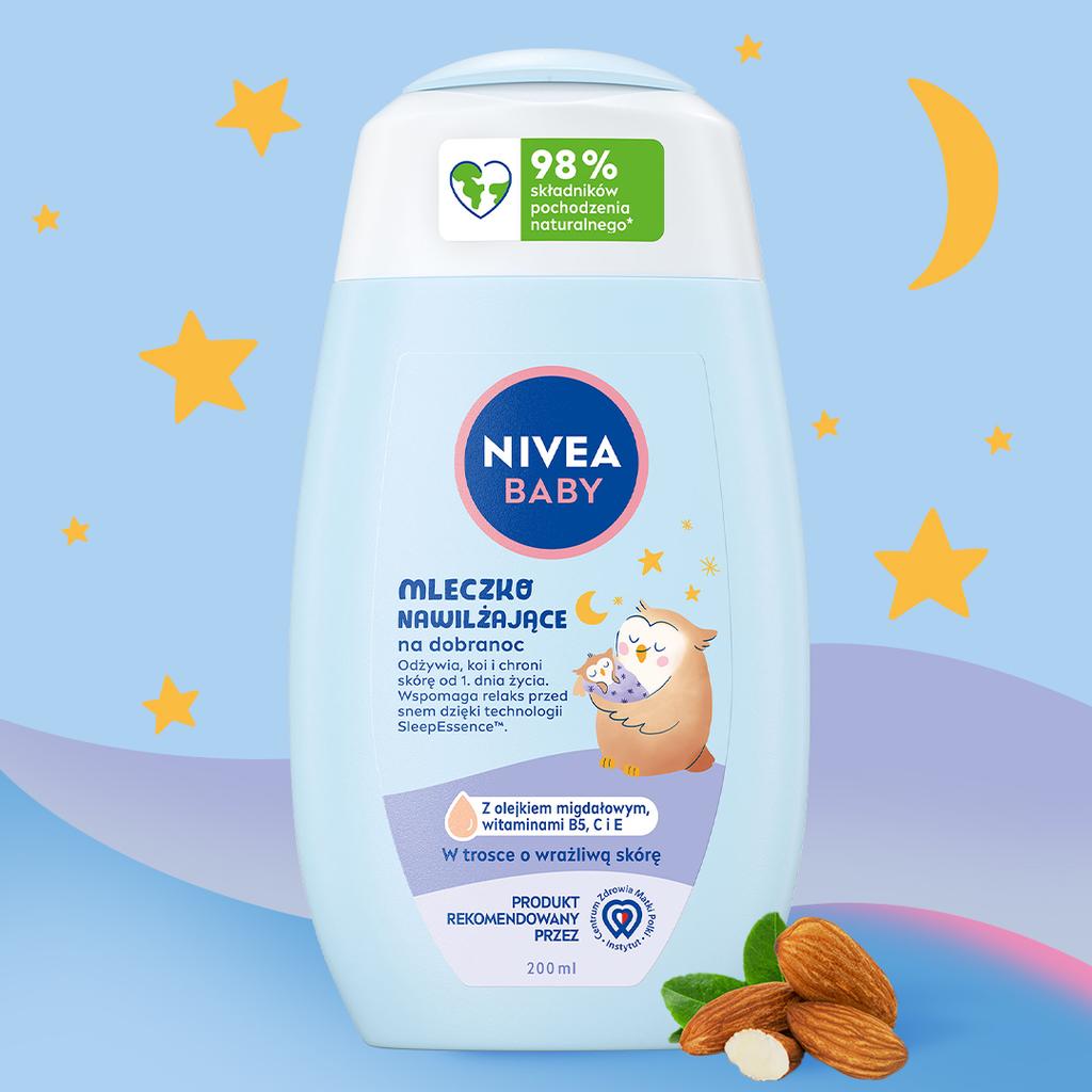 090498 Nivea Baby Moisturizing Milk For Bedtime 200