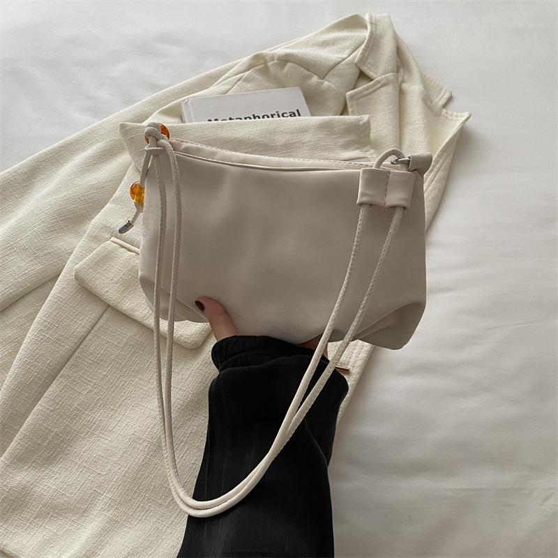 Moda Nova Primavera e Verão Personalidade Bonita e Elegante Bolsa Amassada Quadrada Pequena Estilo para o Trabalho Textura Diagonal Bolsa Feminina