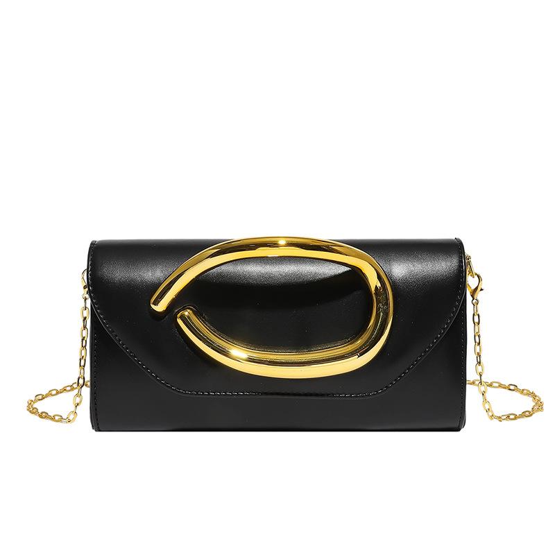 

Foreign trade bags women s grab bags new 2025 European and American fashion niche single shoulder crossbody metal dinner bag tide чёрный