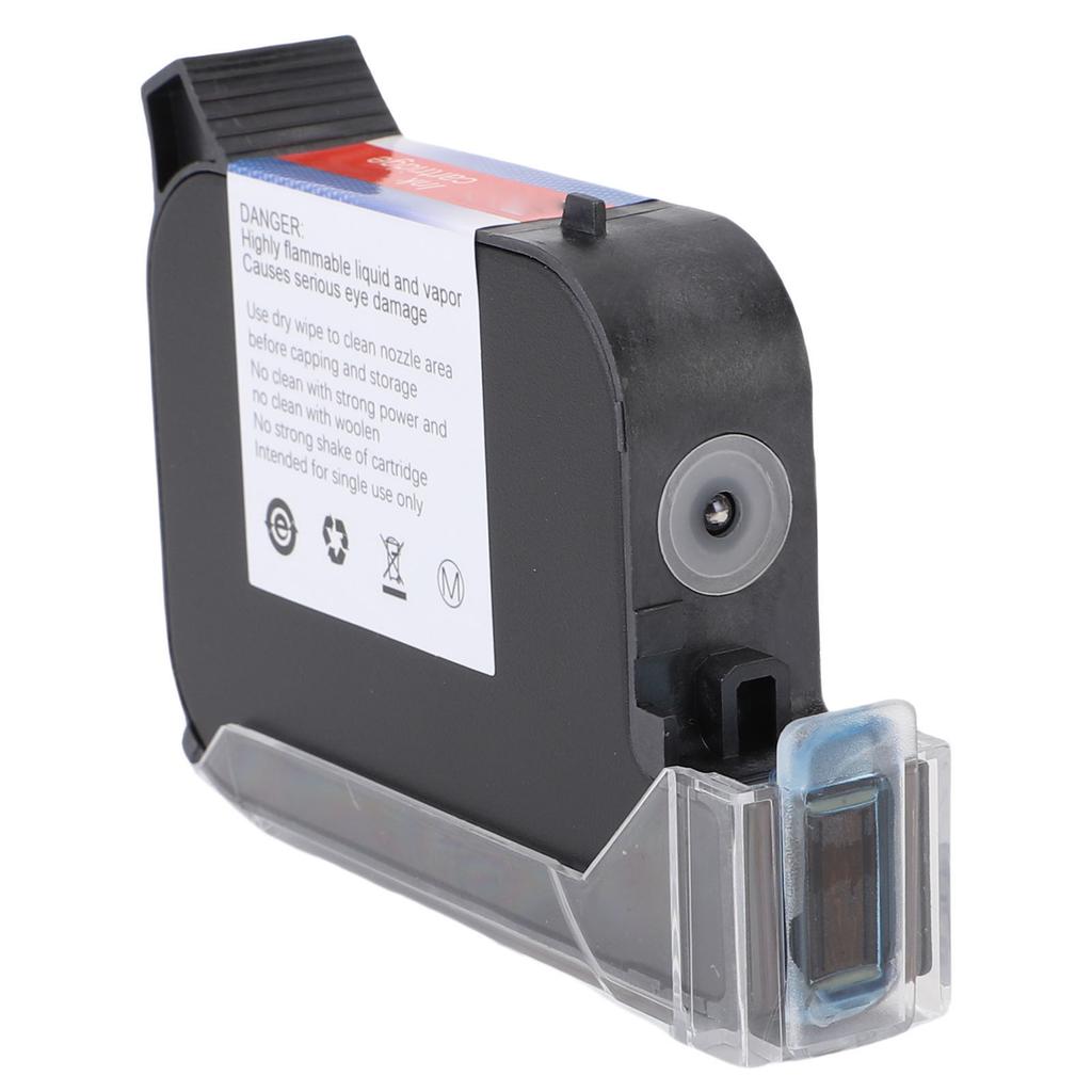 Szybkoschnący kartridż z tuszem solwentowym czarny 42 ml 12,7 mm Zamiennik do ręcznej mini drukarki atramentowej