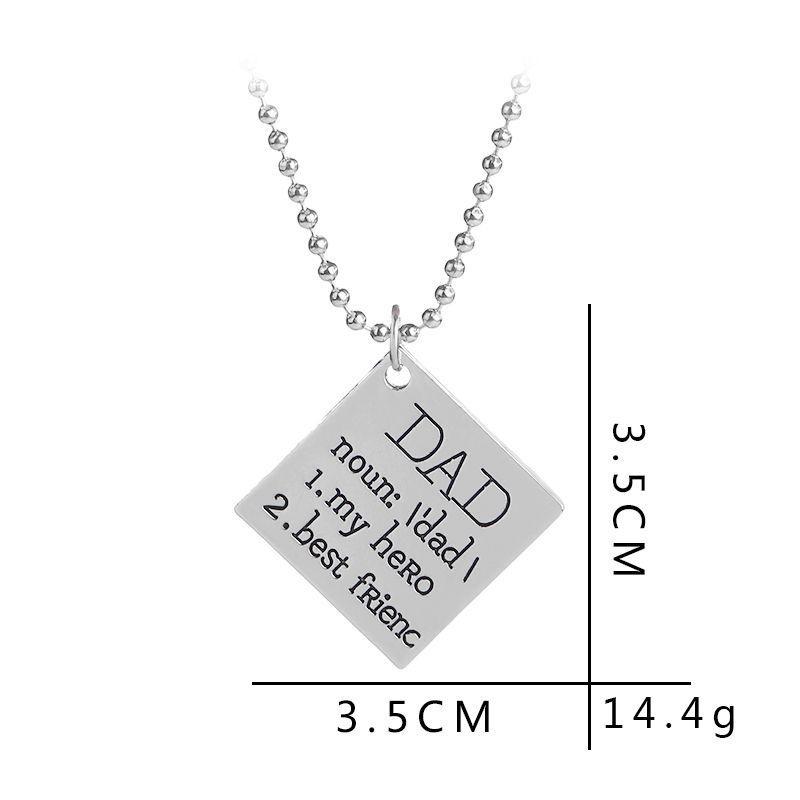 My Hero Best Friend Dad Pendant Necklace Key Rings Key Chains Gifts Jewelry Accessories Fathers