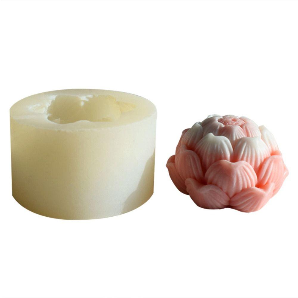 

Candle Mold Lotus Mould 3D Lotus Mold Ornaments Home Decoration B