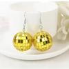 Stylish Retro Disco Ball Pendant Earrings For Women Birthday Gift Party