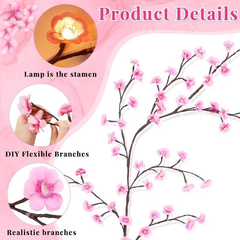 USB Rechargeable Maple Leaf Branch Light, 8 Modes Bendable Fall Maple Vine LED Wall Decor Lamp for Autumn Thanksgiving Home Mantel Decor