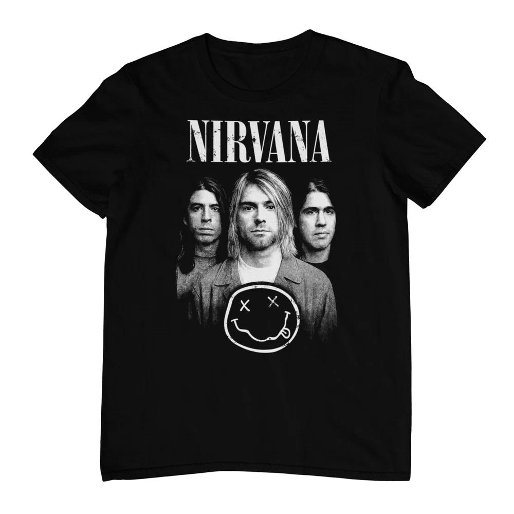 Nirvana Band cotton TShirt Rock Roll Grunge Alternative Rock Punk gift tee L
