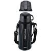 Wahei Freiz Water Bottle with Cup, Direct Drinking, 2WAY Bottle, 800ml, Black, Vacuum Insulated Bottle, for Children, Elementary School Students, Boys