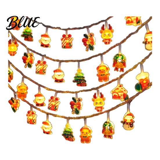 Waterproof Outdoor String Light with LED Xmas Fairy 10/20/40/80 Lights Christmas Warm White Santa Curtain