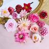 Multicolor Mixed Artificial Flowers Silk Rose Fake Flowers for Home Decor Wedding Decoration DIY Craft Flower Wall Accessory