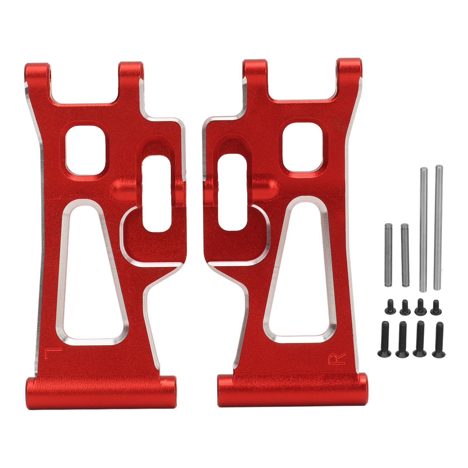 

1 Pair RC Rear Lower Suspension Arms Aluminum Alloy Swing Arm Replacement for MJX 14210 14209 114 червоний