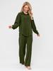 French Casual Two-Piece Loungewear Set: Relaxed Shirt and Pants for Women