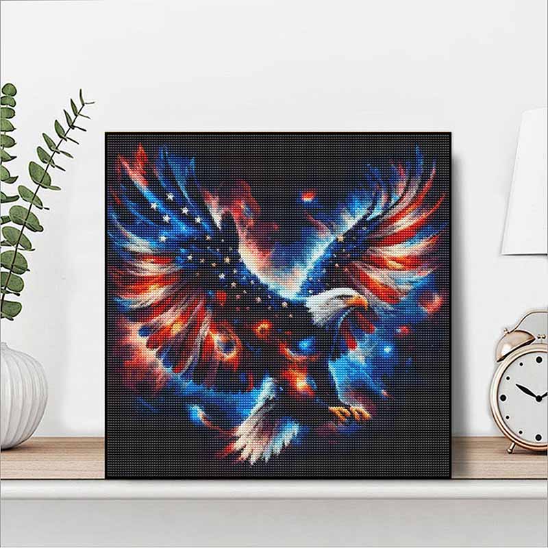 Eagle DIY Diamond Painting Kit with Colorful Rhinestones Sparkling Craft Canvas for Adults Home Decor and Relaxing Hobby
