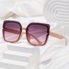 Trendy Oversized Square Sunglasses with UV Protection - High-End Street Style
