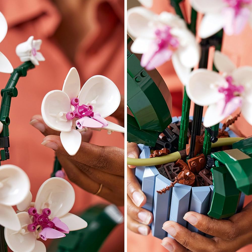 LEGO Botanical Orchid Building Toy 10311 Decorative Flower Arrangement for Home Interior Gift for Men and Women