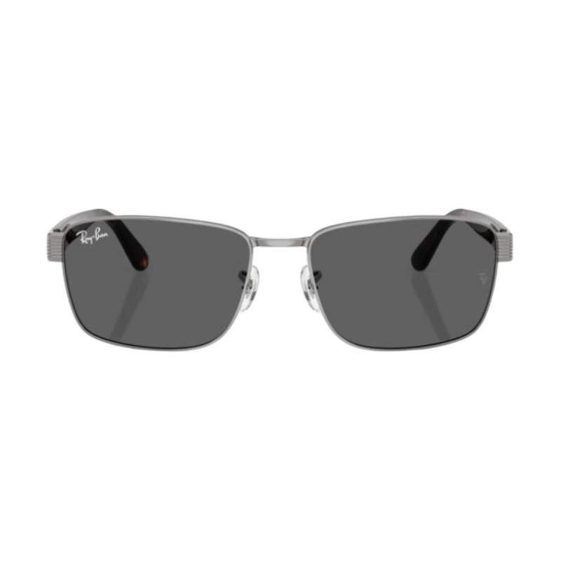RAYBAN Logo Metal Square Sunglasses Unisex Couple Style ORB3750-004 B1 ORB3750-004_B1