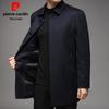Pierre Cardin Men's Mid-Length Wool & Cashmere Blend Coat
