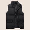 Winter Casual Stand Collar Down Cotton Vest - Trendy Versatile Cross-Strap Design