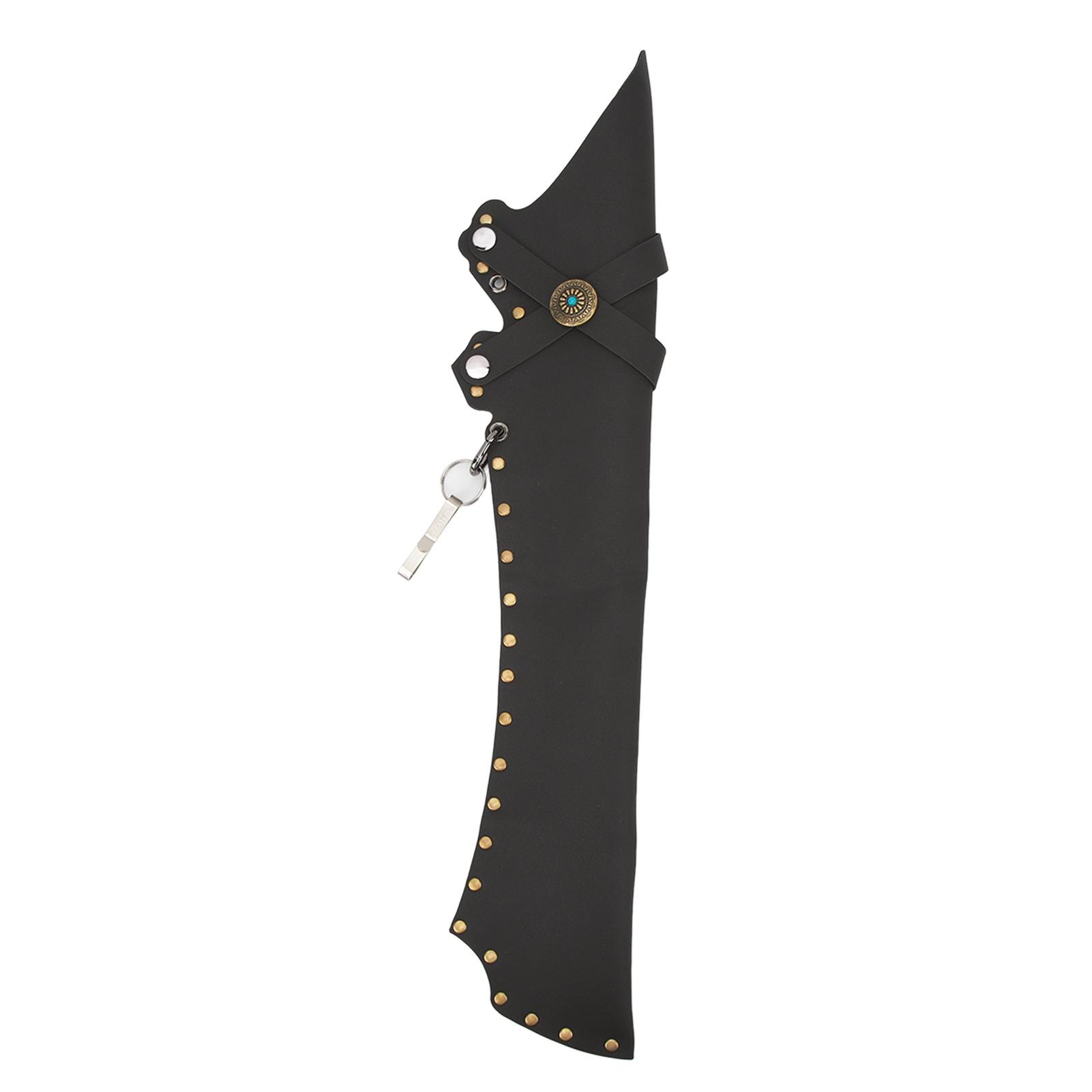 Shoemst Black Archery Arrow Quiver Holding 20 Arrows Leather Archery Arrow Holder For Field Practice