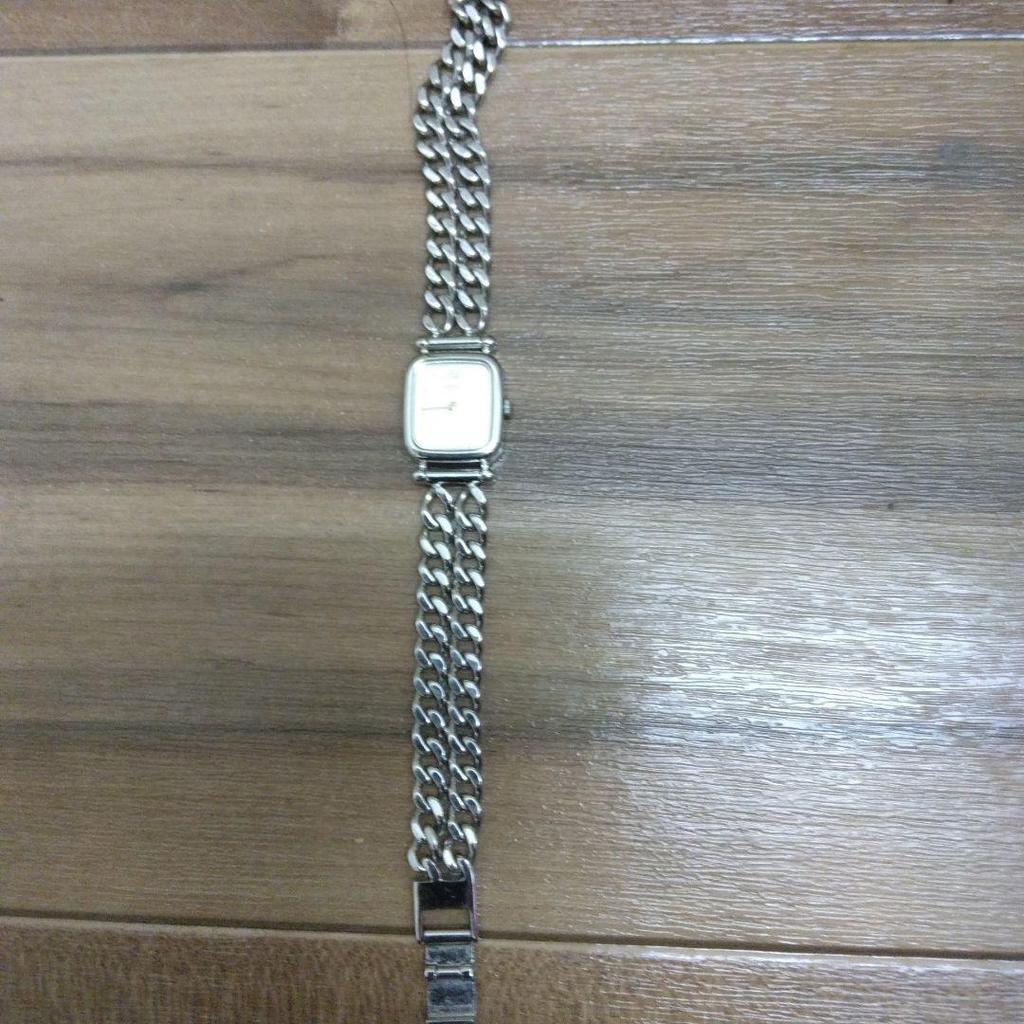 [USED] SEIKO Square Face Stainless Steel Wristwatch