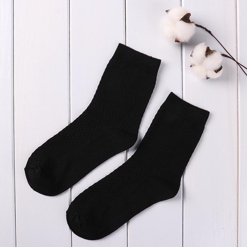 Men's Bamboo Fiber Business Socks Male Breathable Compression Long Socks Casual Sock Plus Size EU 39-44