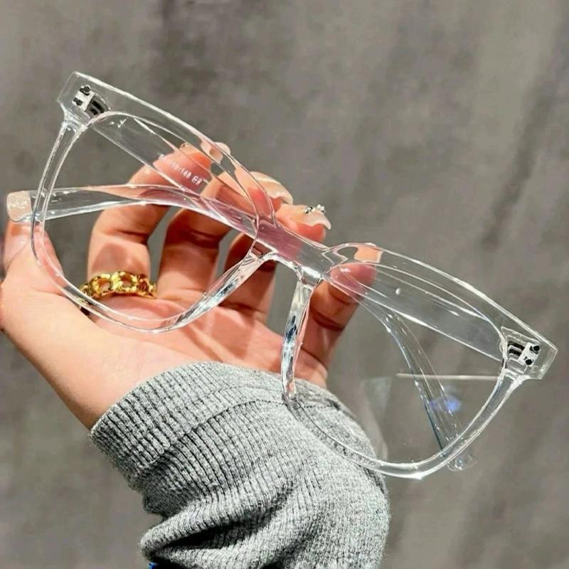 Transparent Frame Anti Blue Light Blocking Glasses Reduce Eye Fatigue Classic Computer Eyewear for Men Women Home Use