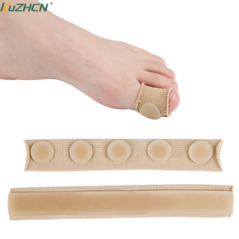Toe Protector Separator Applicator Pedicure Corn Callus Remover Hand Pain Relief Soft Silicone Tube Foot Care Bunion Corrector