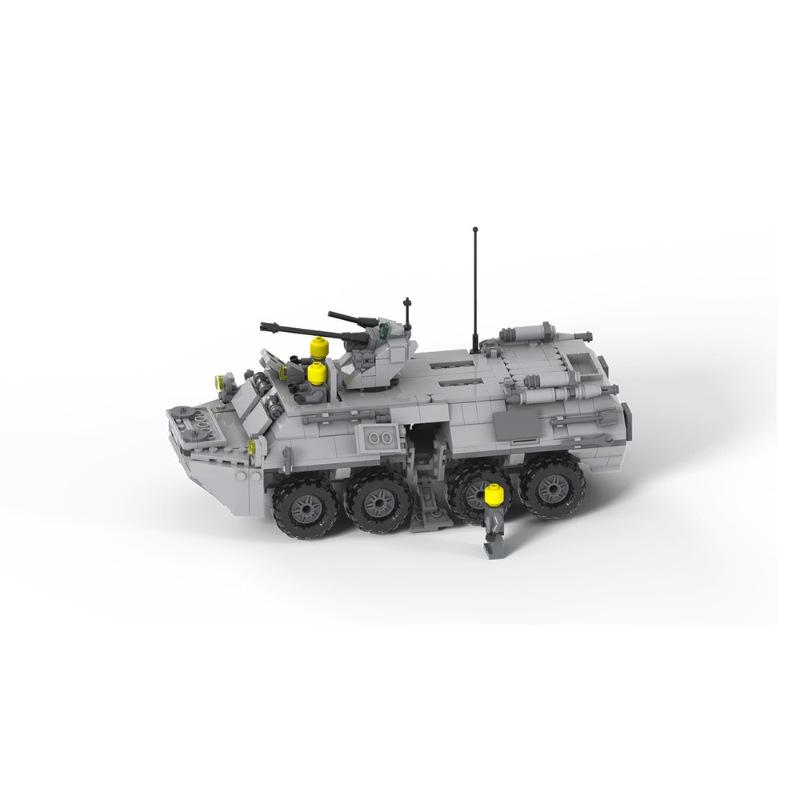 Platinum Brick Armored Personnel Carrier 1:33 Minifigure Scale | MOC-39493-2BTR-82A
