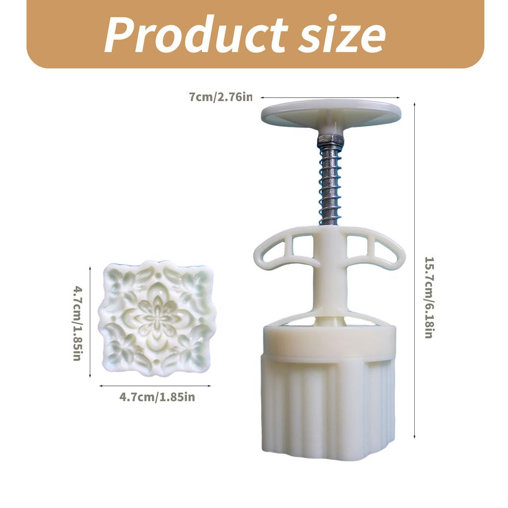 Cookie Stamps Flower Pattern Moon Cake Molds Hand Pressure Moon Cake Maker Bakings Tool for MidAutumn Festival