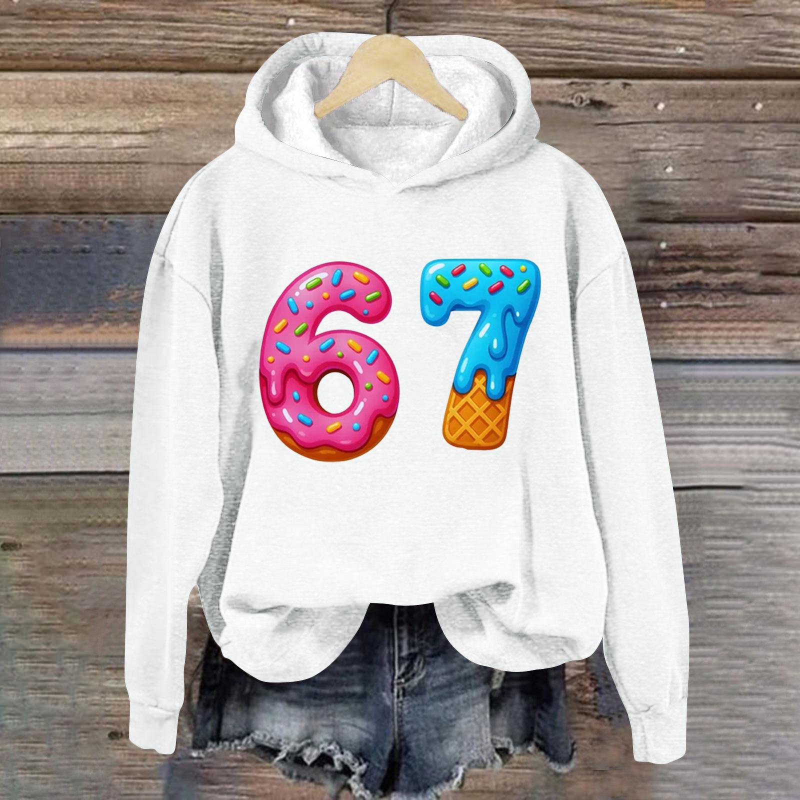 

Women s Fashionable Casual Long-Sleeved Printed Hooded Sweatshirt XL