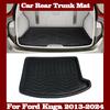 Car Rear Trunk Mat for Ford Kuga 2013 2014 2015 2016 2017 2018 2019 2023 2024 Luggage Liner Tray Waterproof Floor Pad Auto Parts