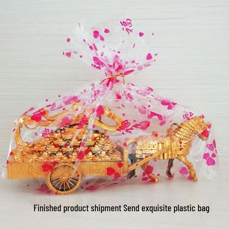 Qingming Festival Sacrificial Set: Paper Carriage, Gold Ingots, Paper-Mâché Villa, Tin Foil Flowers, Joss Paper, Gold Bars, Paper Money.